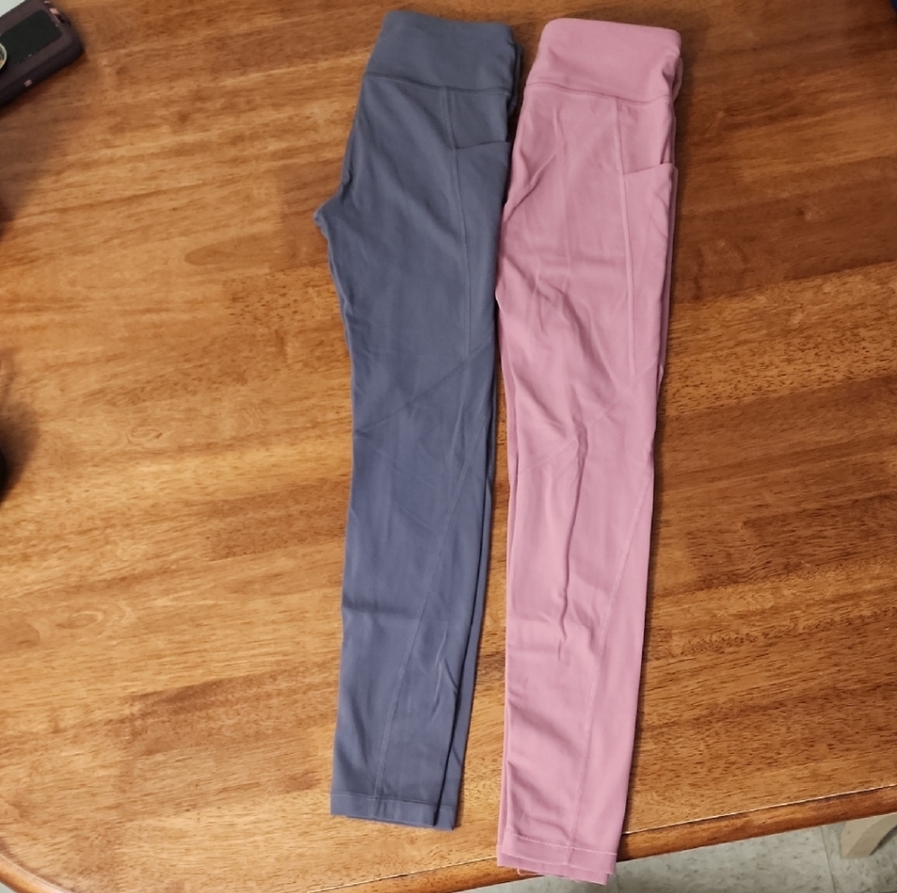 Athleta Girl High Rise Leggings in Pink